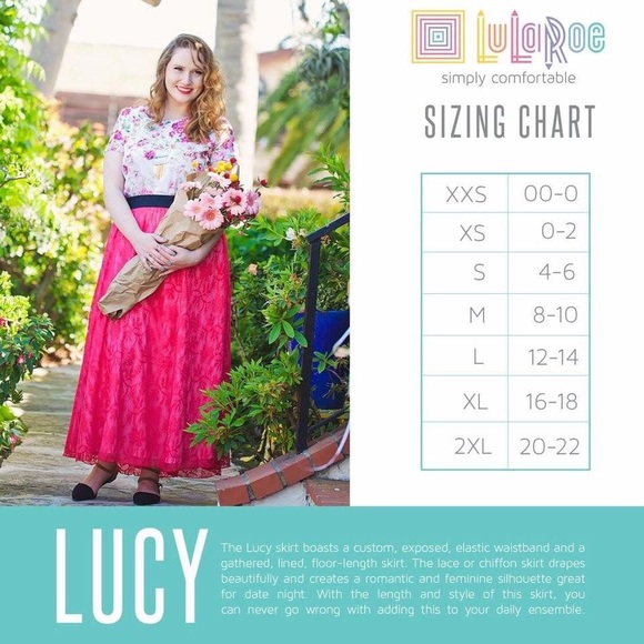 Beautiful and Rare NWT Red Lace Lucy Skirt by LuLaRoe XL - Picture 4 of 5